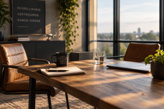 Twee stoelen aan tafel voor een goed gesprek